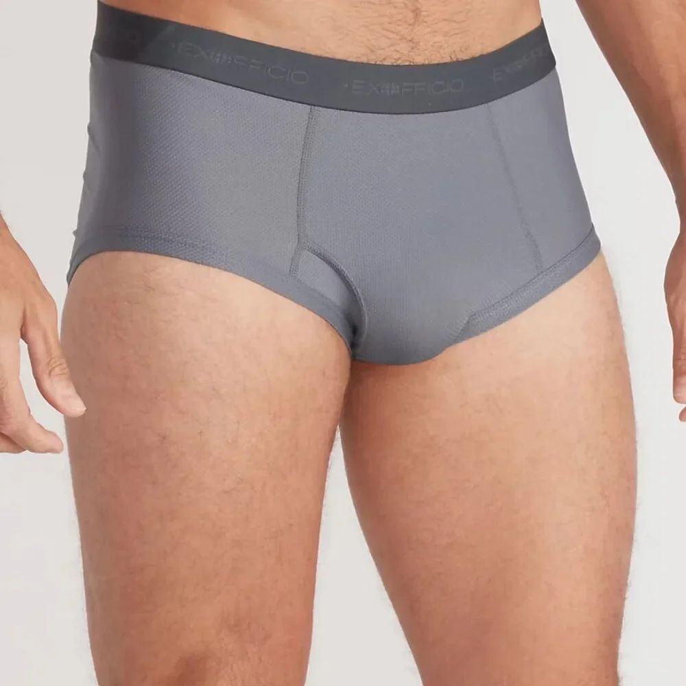 ExOfficio Men's Gray Briefs Give-n-go size Large 1216709